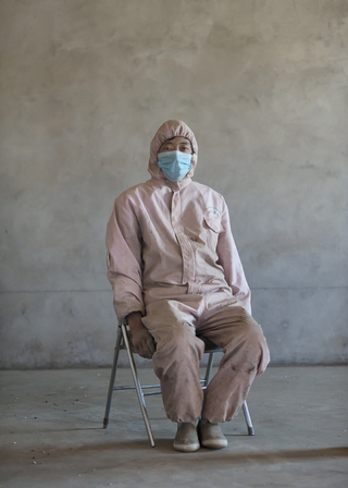 Worker of medical factory, Tibet, 2012